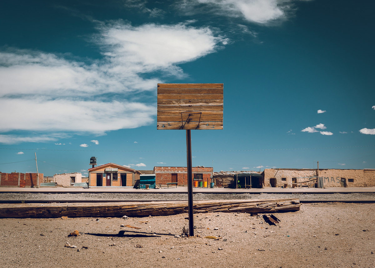 The basketball hoop in Julaca, Bolivia